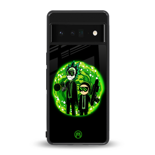 rick and morty schwifty back phone cover | glass case for google pixel 6 pro