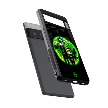 rick and morty schwifty back phone cover | glass case for google pixel 6 pro