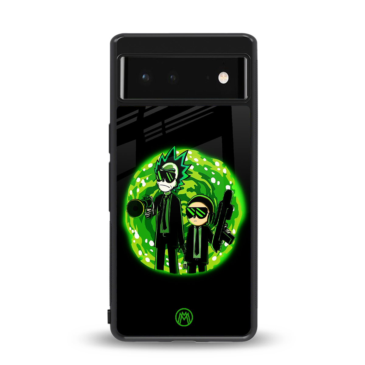 rick and morty schwifty back phone cover | glass case for google pixel 6
