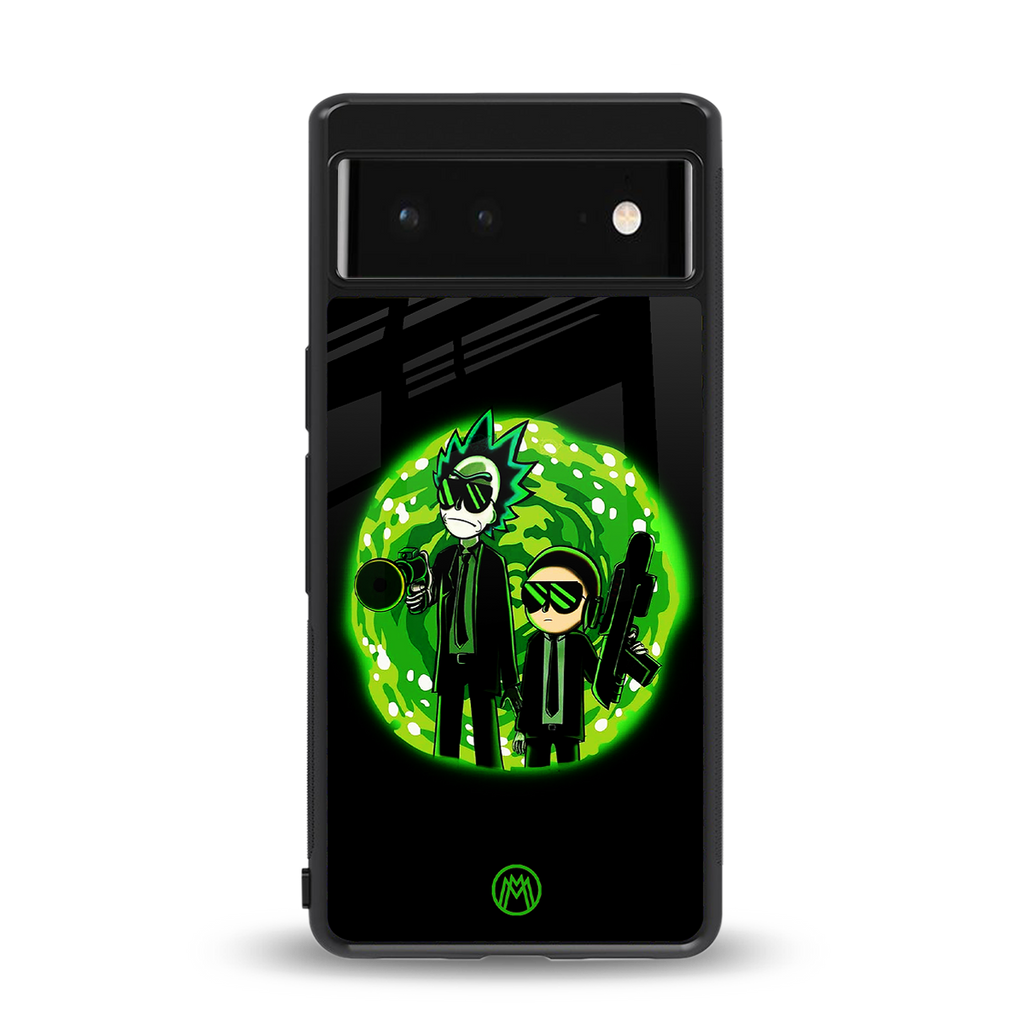 rick and morty schwifty back phone cover | glass case for Google Pixel 6A