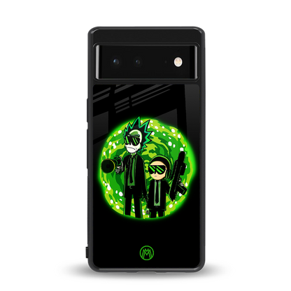 rick and morty schwifty back phone cover | glass case for Google Pixel 6A