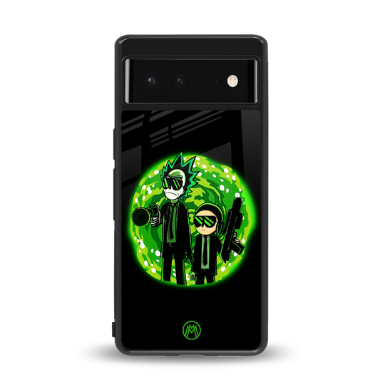 rick and morty schwifty back phone cover | glass case for Google Pixel 6A