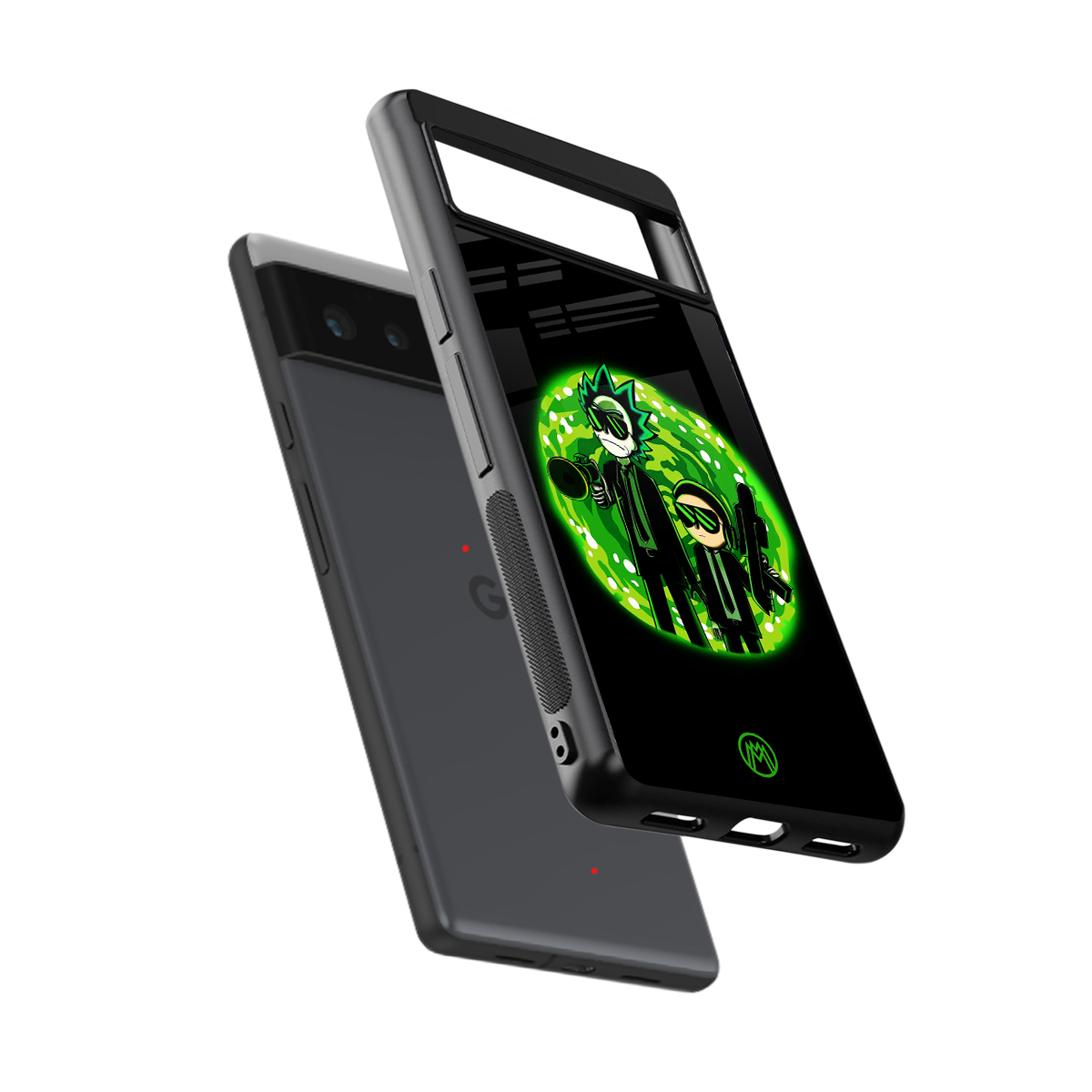 rick and morty schwifty back phone cover | glass case for google pixel 6