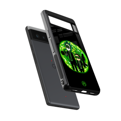 rick and morty schwifty back phone cover | glass case for Google Pixel 6A