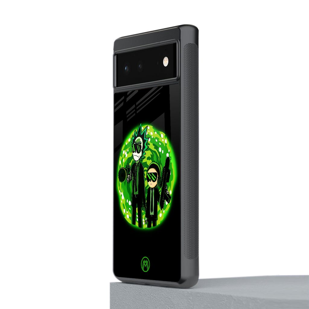 rick and morty schwifty back phone cover | glass case for google pixel 6