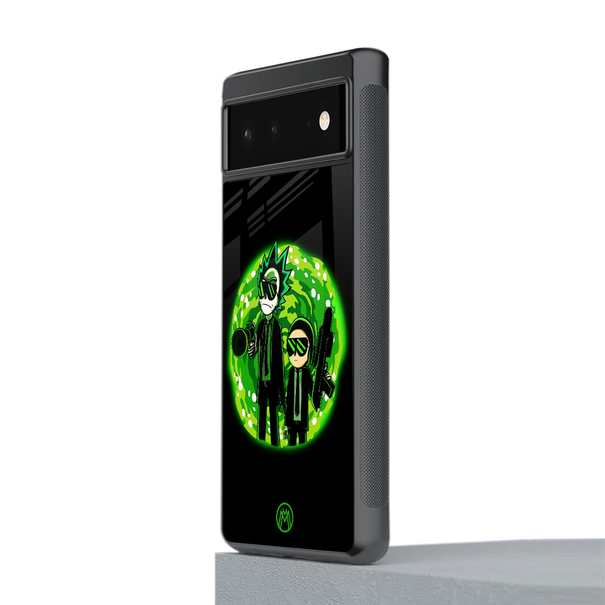 rick and morty schwifty back phone cover | glass case for google pixel 6