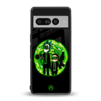 rick and morty schwifty back phone cover | glass case for google pixel 7 pro