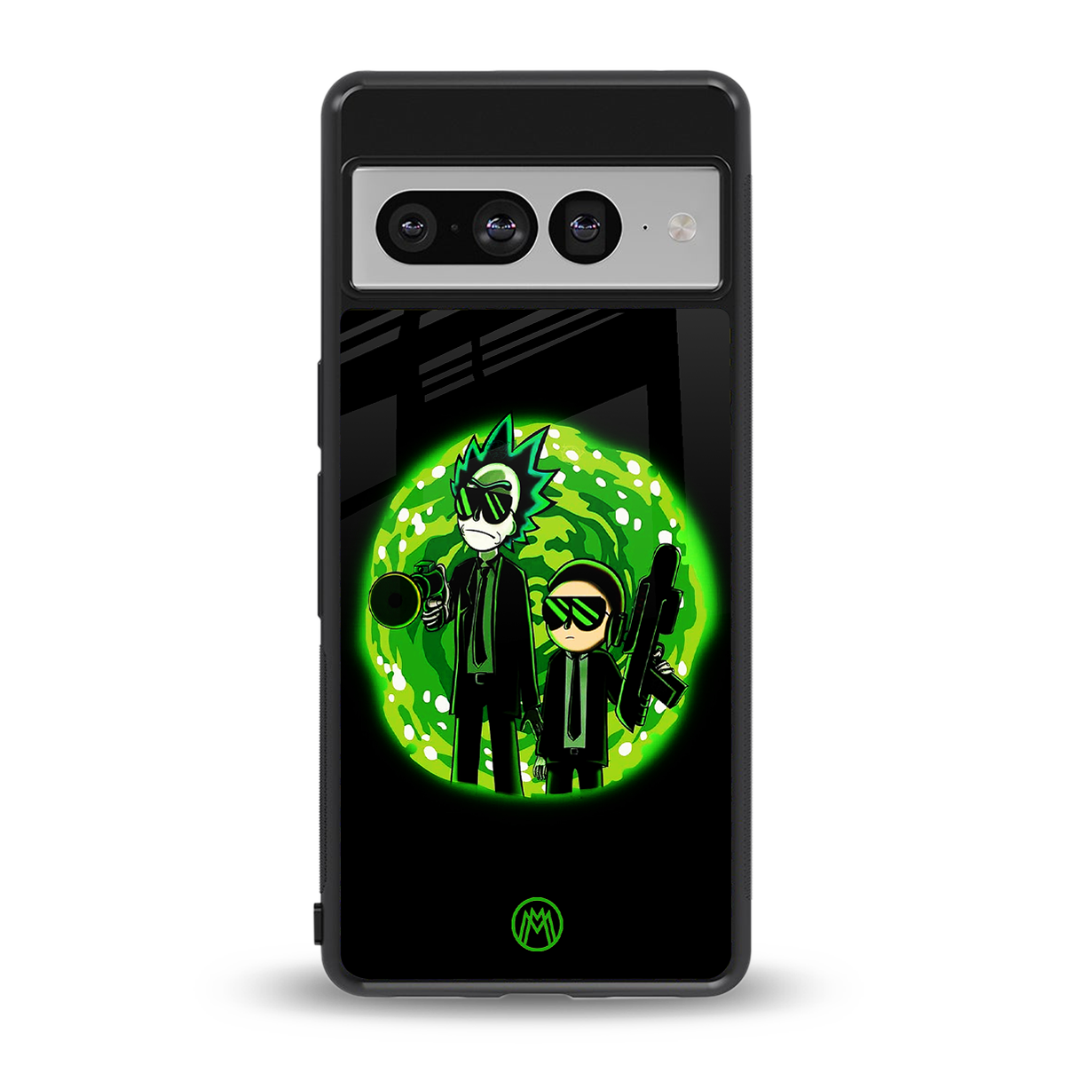 rick and morty schwifty back phone cover | glass case for google pixel 7 pro