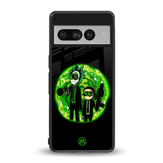 rick and morty schwifty back phone cover | glass case for google pixel 7 pro