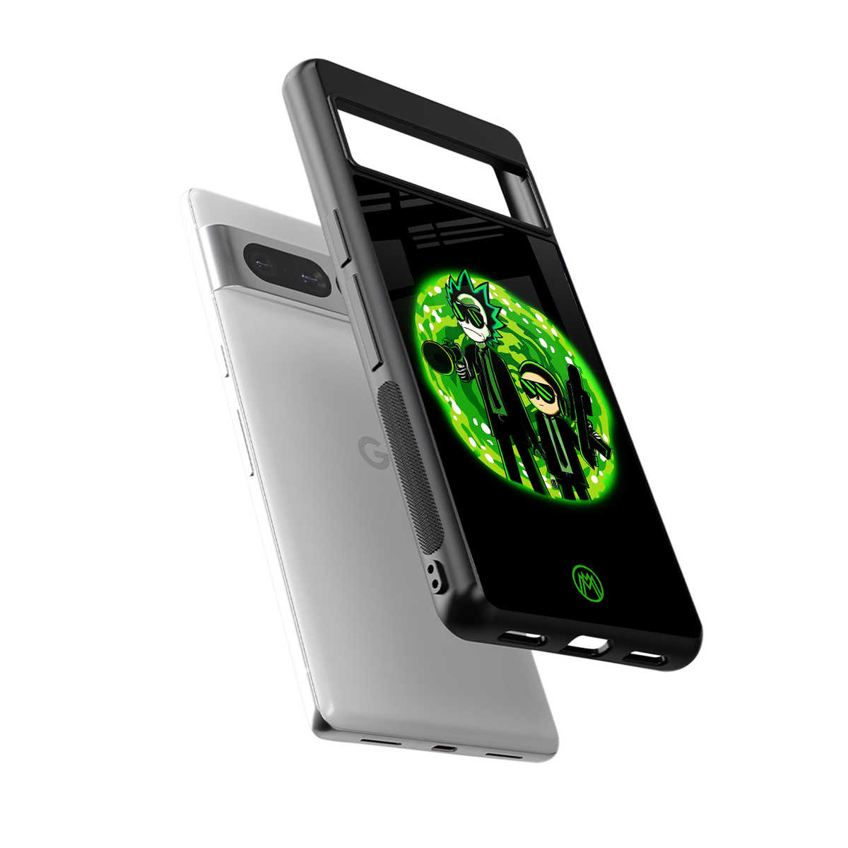 rick and morty schwifty back phone cover | glass case for google pixel 7 pro