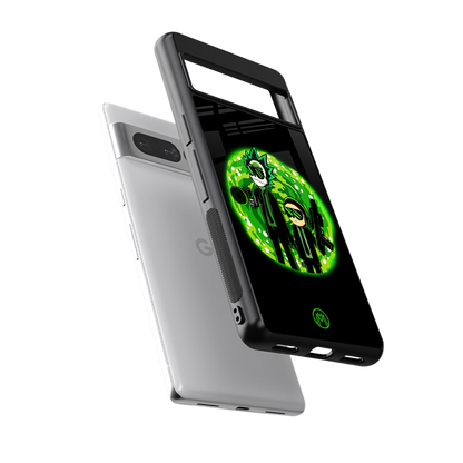 rick and morty schwifty back phone cover | glass case for google pixel 7 pro