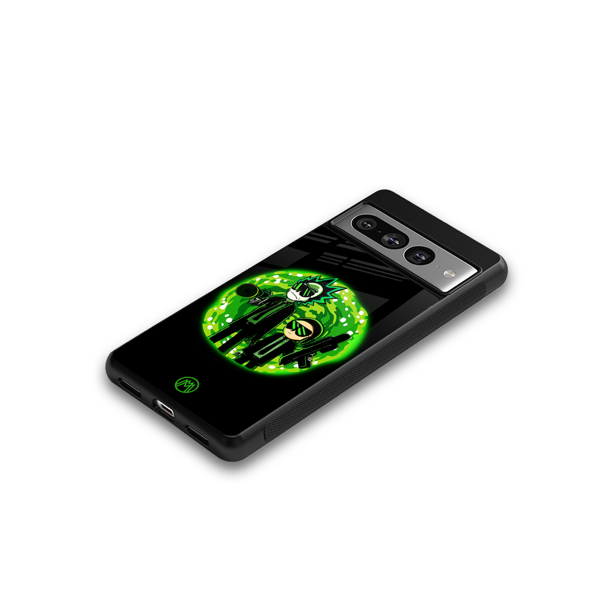 rick and morty schwifty back phone cover | glass case for google pixel 7 pro