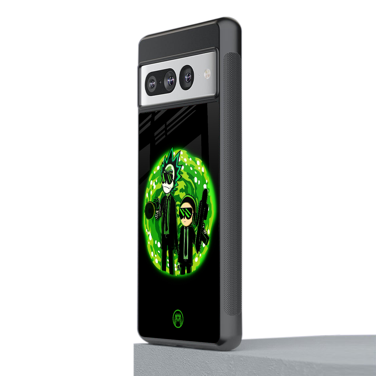 rick and morty schwifty back phone cover | glass case for google pixel 7 pro