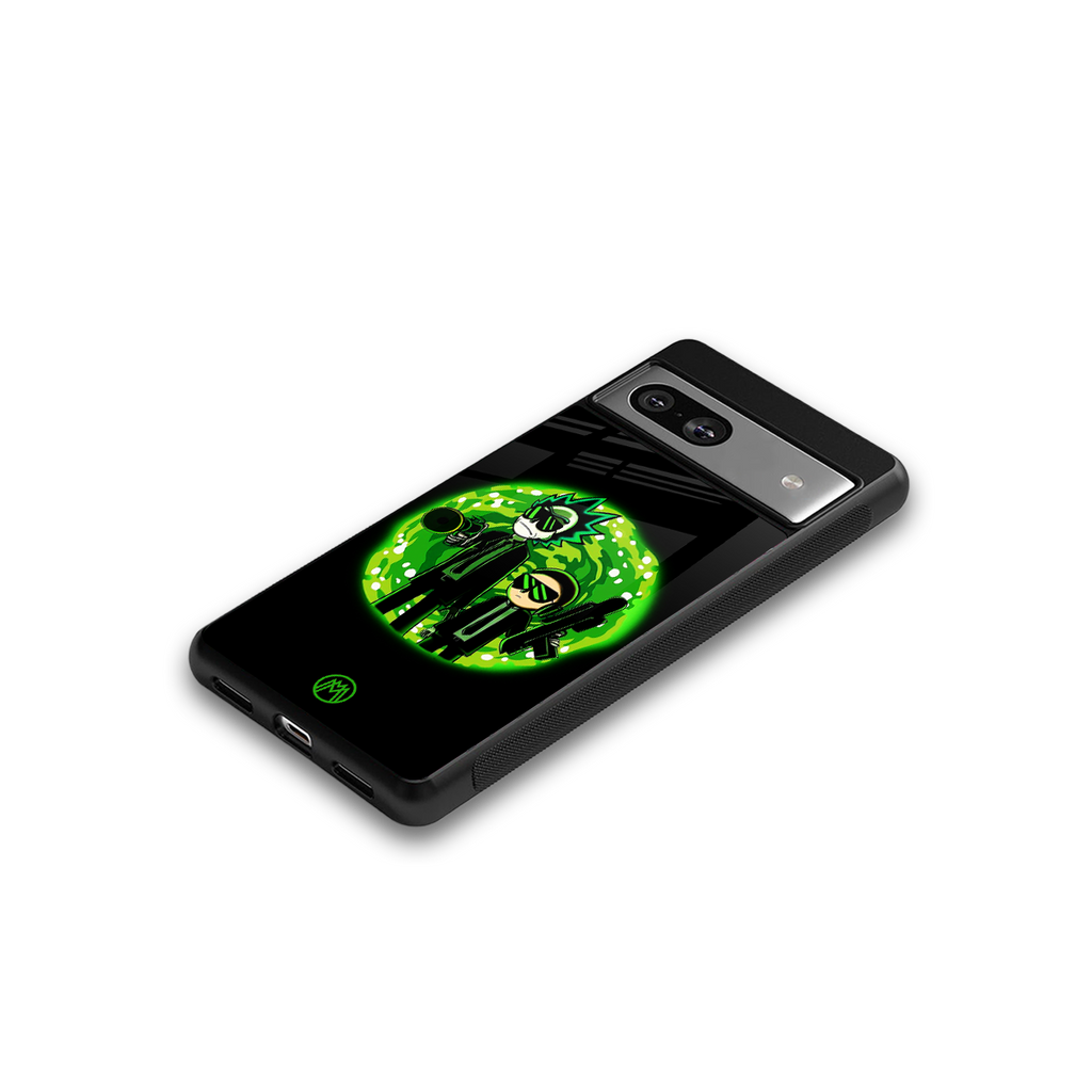 rick and morty schwifty back phone cover | glass case for Google Pixel 7