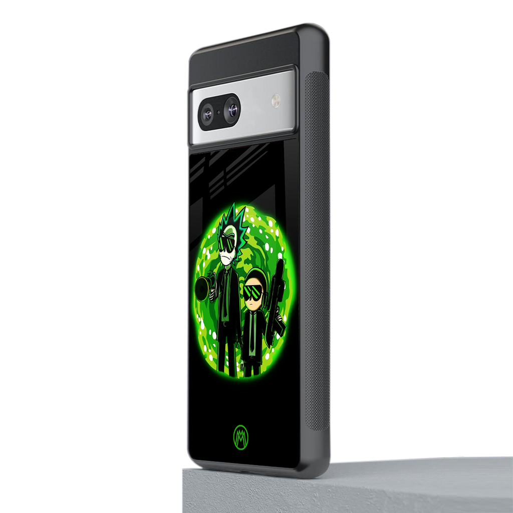 rick and morty schwifty back phone cover | glass case for Google Pixel 7A