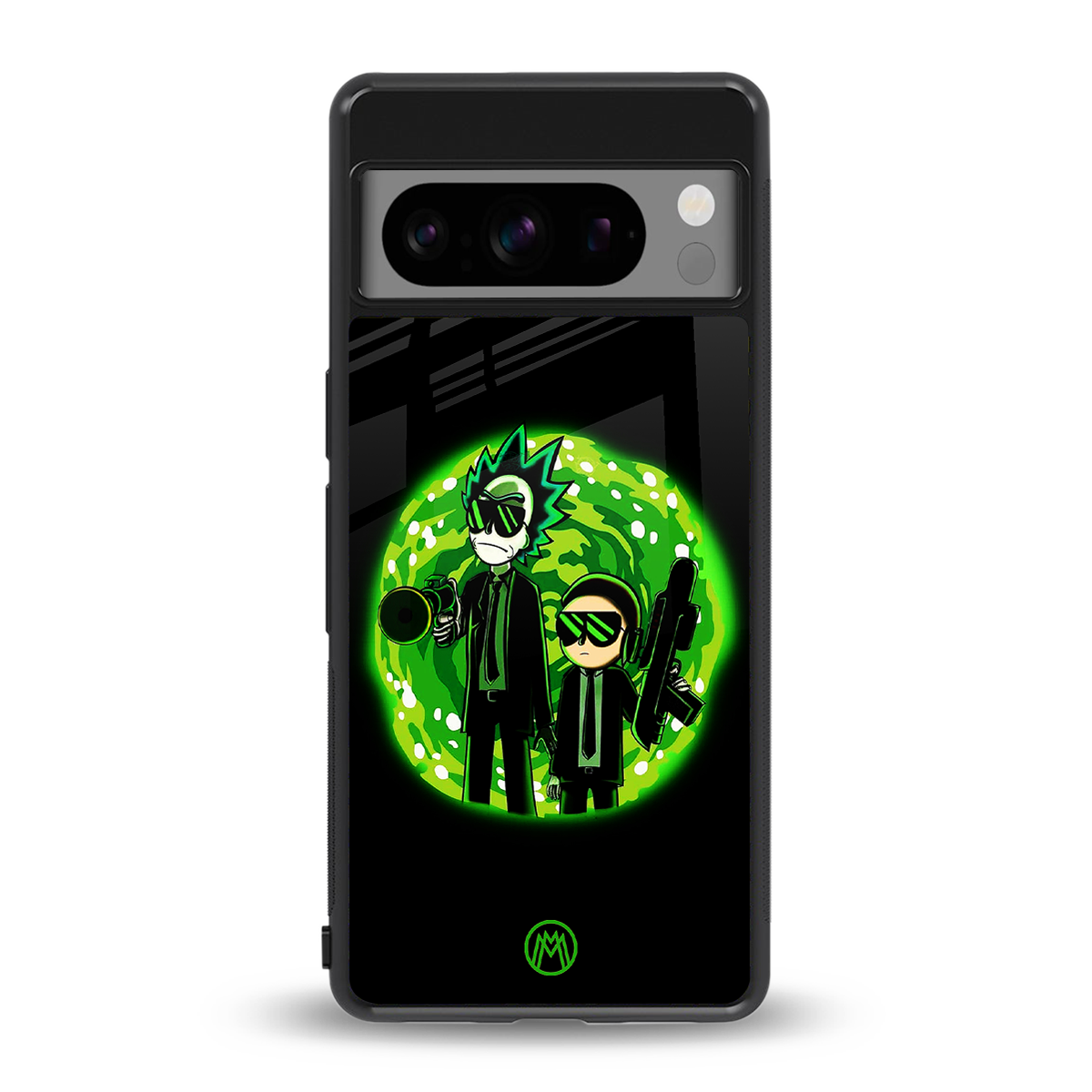 rick and morty schwifty back phone cover | glass case for google pixel 8 pro