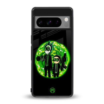 rick and morty schwifty back phone cover | glass case for google pixel 8 pro