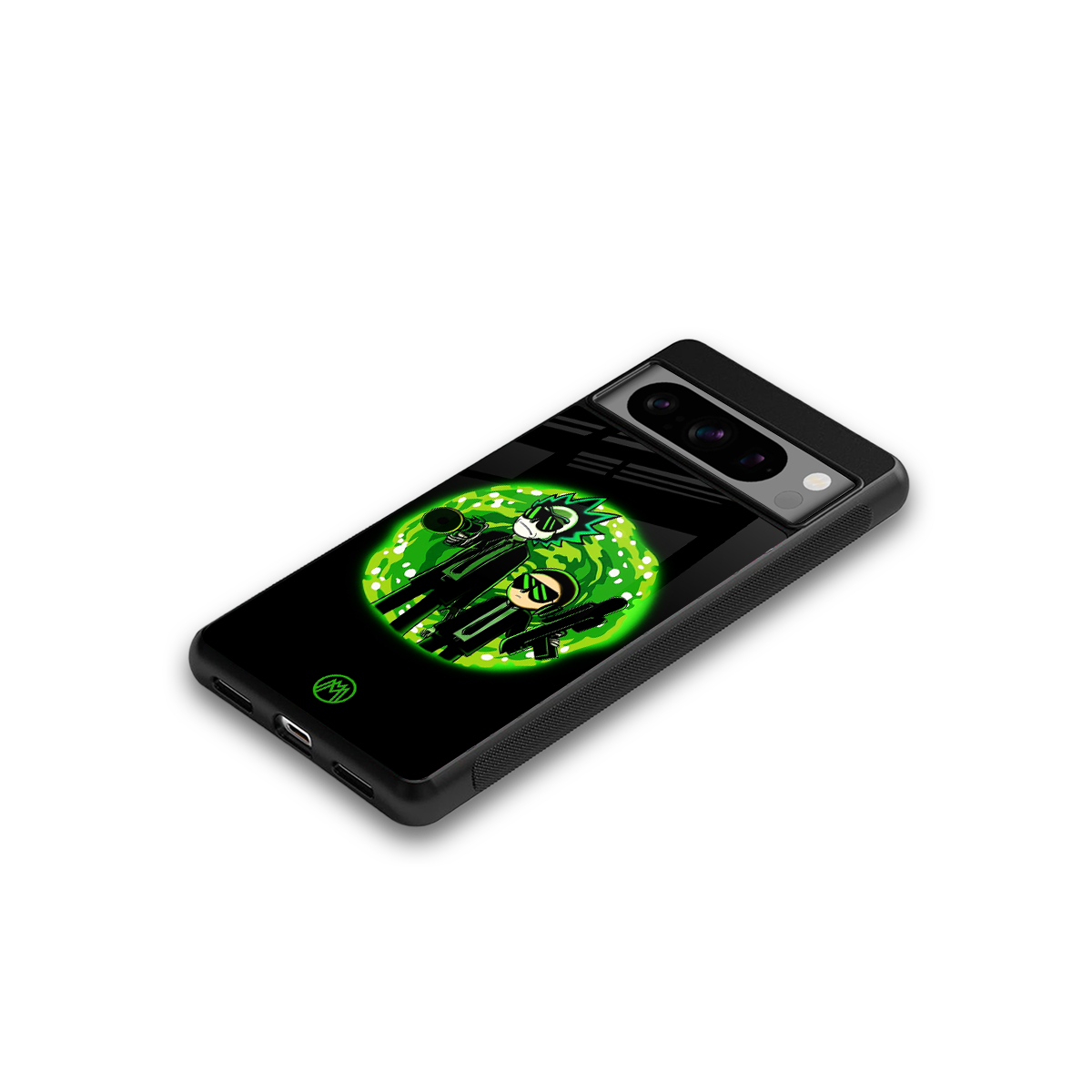 rick and morty schwifty back phone cover | glass case for google pixel 8 pro