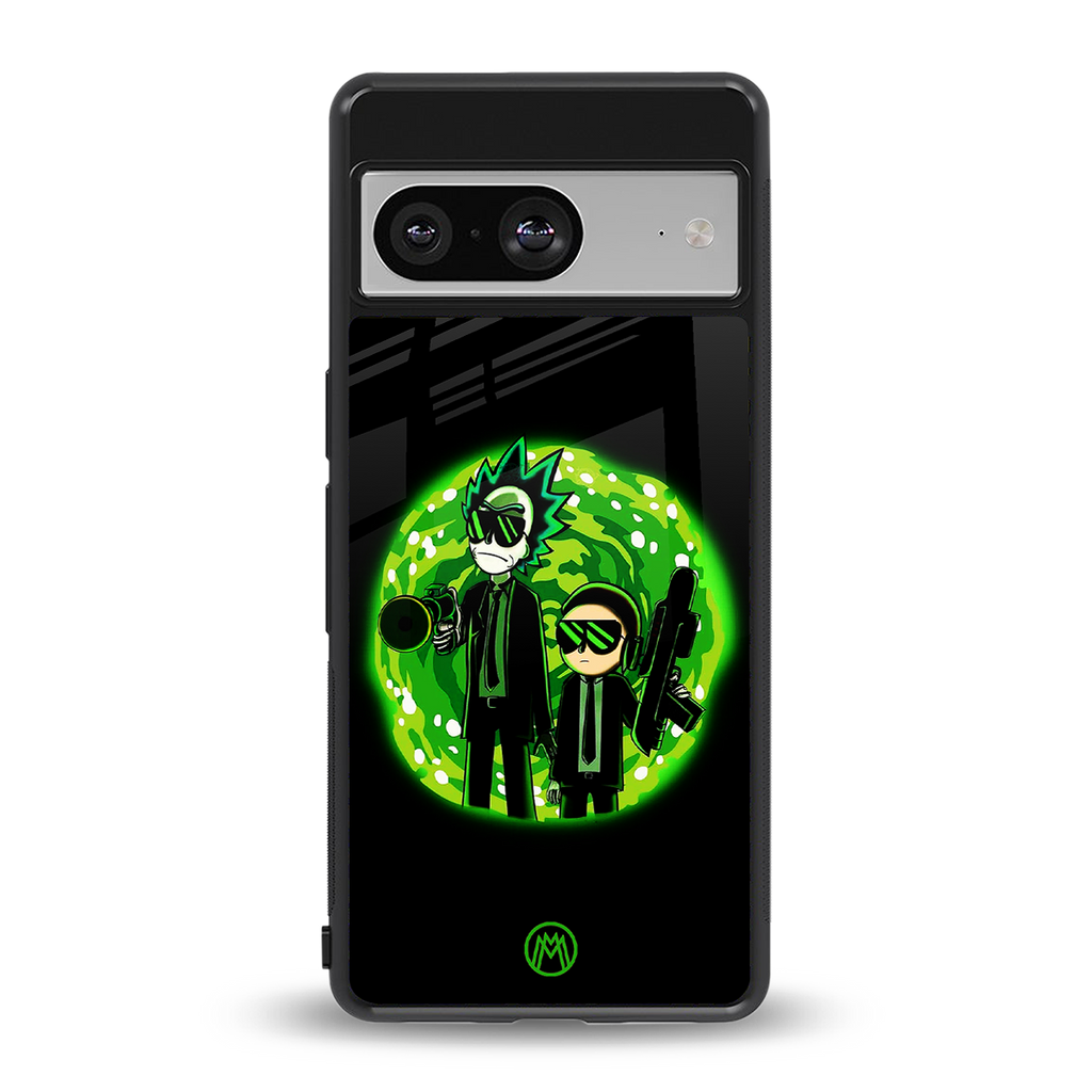 rick and morty schwifty back phone cover | glass case for Google Pixel 8