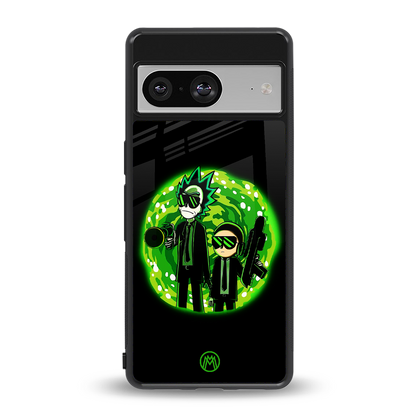 rick and morty schwifty back phone cover | glass case for Google Pixel 8