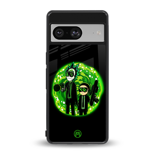 rick and morty schwifty back phone cover | glass case for Google Pixel 8