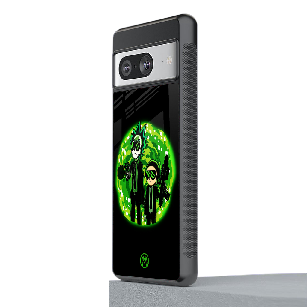 rick and morty schwifty back phone cover | glass case for Google Pixel 8