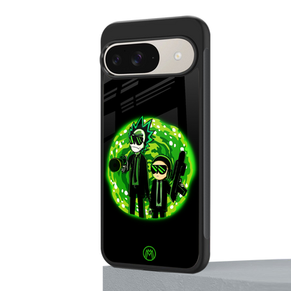 rick and morty schwifty back phone cover | glass case for google pixel 9