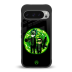rick and morty schwifty back phone cover | glass case for google pixel 9 pro