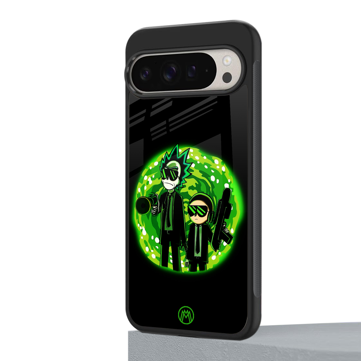 rick and morty schwifty back phone cover | glass case for google pixel 9 pro xl