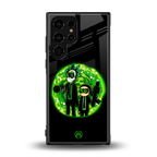 rick and morty schwifty back phone cover | glass case for samsung galaxy s23 ultra