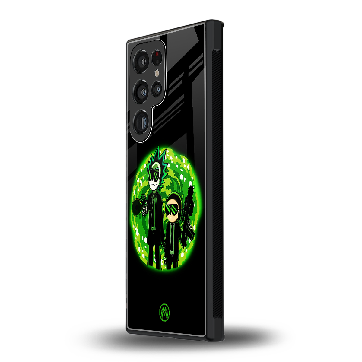 rick and morty schwifty back phone cover | glass case for samsung galaxy s23 ultra