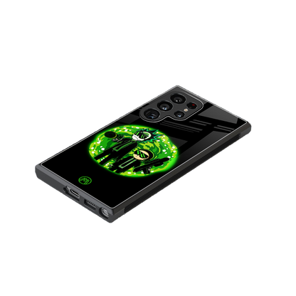 rick and morty schwifty back phone cover | glass case for samsung galaxy s23 ultra