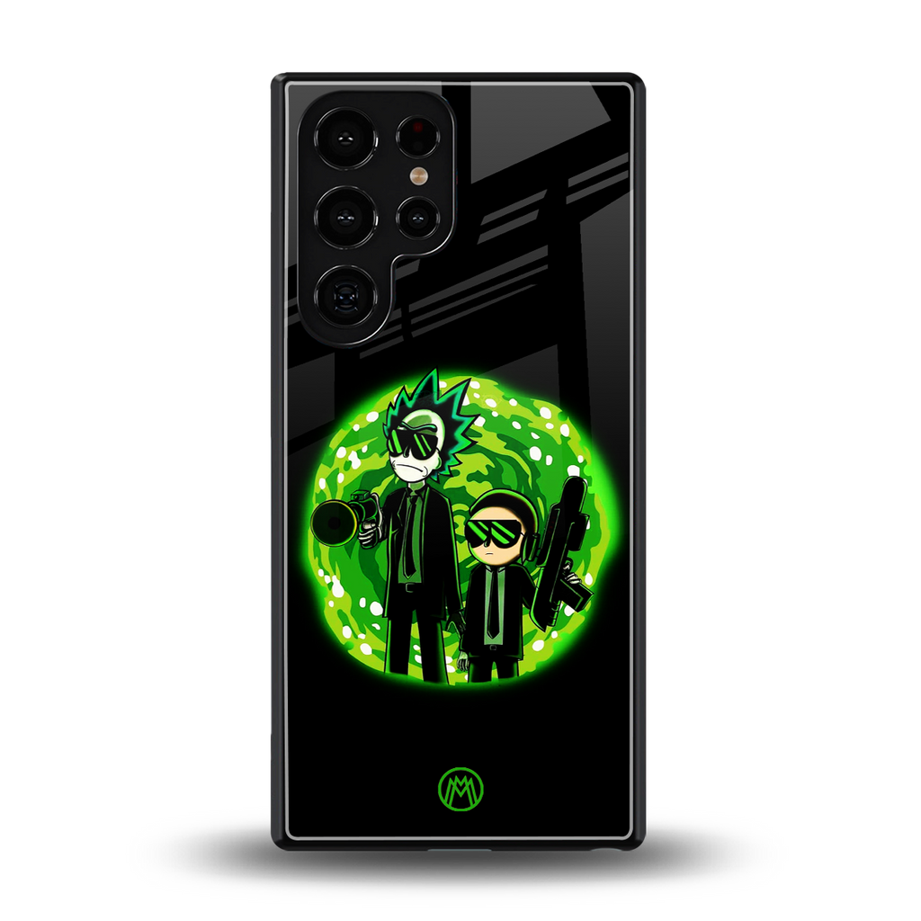 rick and morty schwifty back phone cover | glass case for samsung galaxy s25 ultra