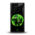 rick and morty schwifty back phone cover | glass case for samsung galaxy s25 ultra