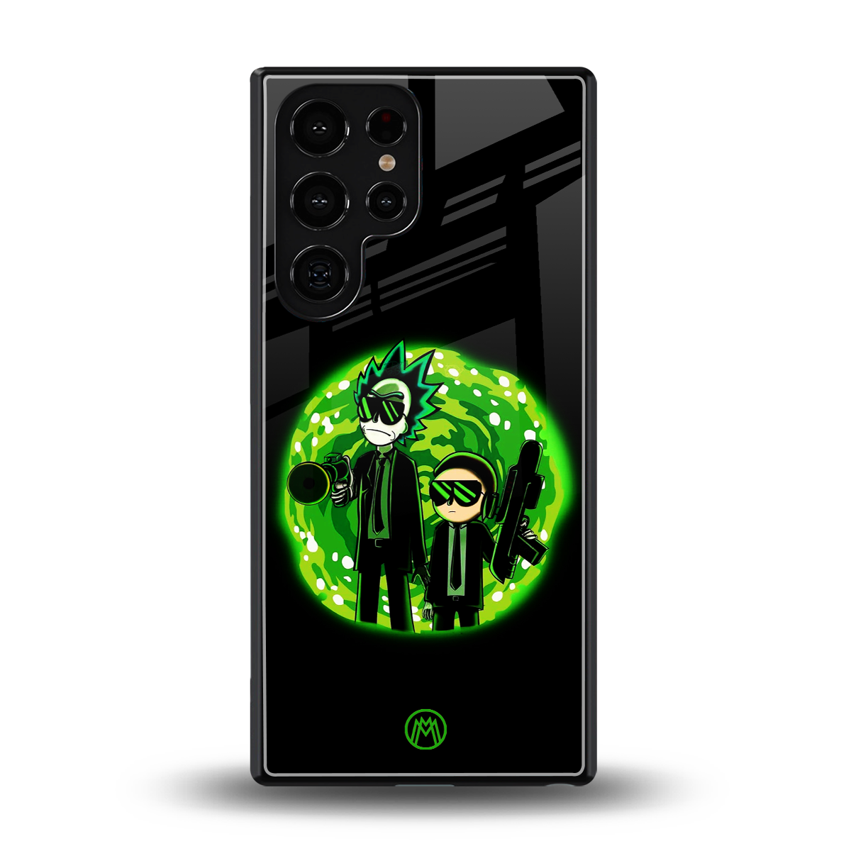 rick and morty schwifty back phone cover | glass case for samsung galaxy s25 ultra