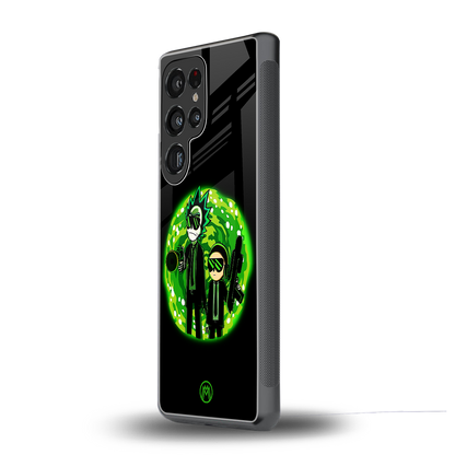 rick and morty schwifty back phone cover | glass case for samsung galaxy s25 ultra