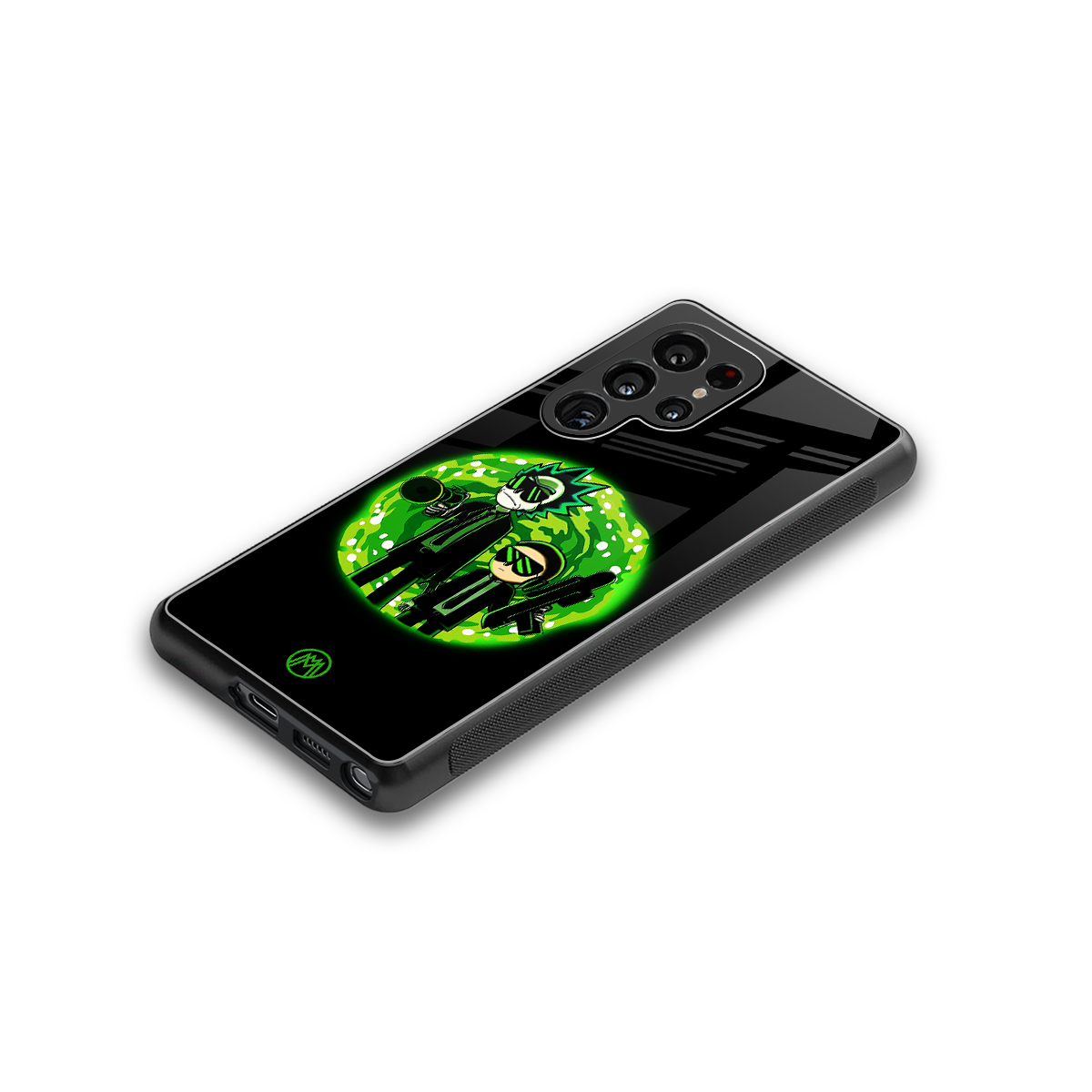 rick and morty schwifty back phone cover | glass case for samsung galaxy s25 ultra