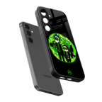 rick and morty schwifty back phone cover | glass case for samsung galaxy s24 fe