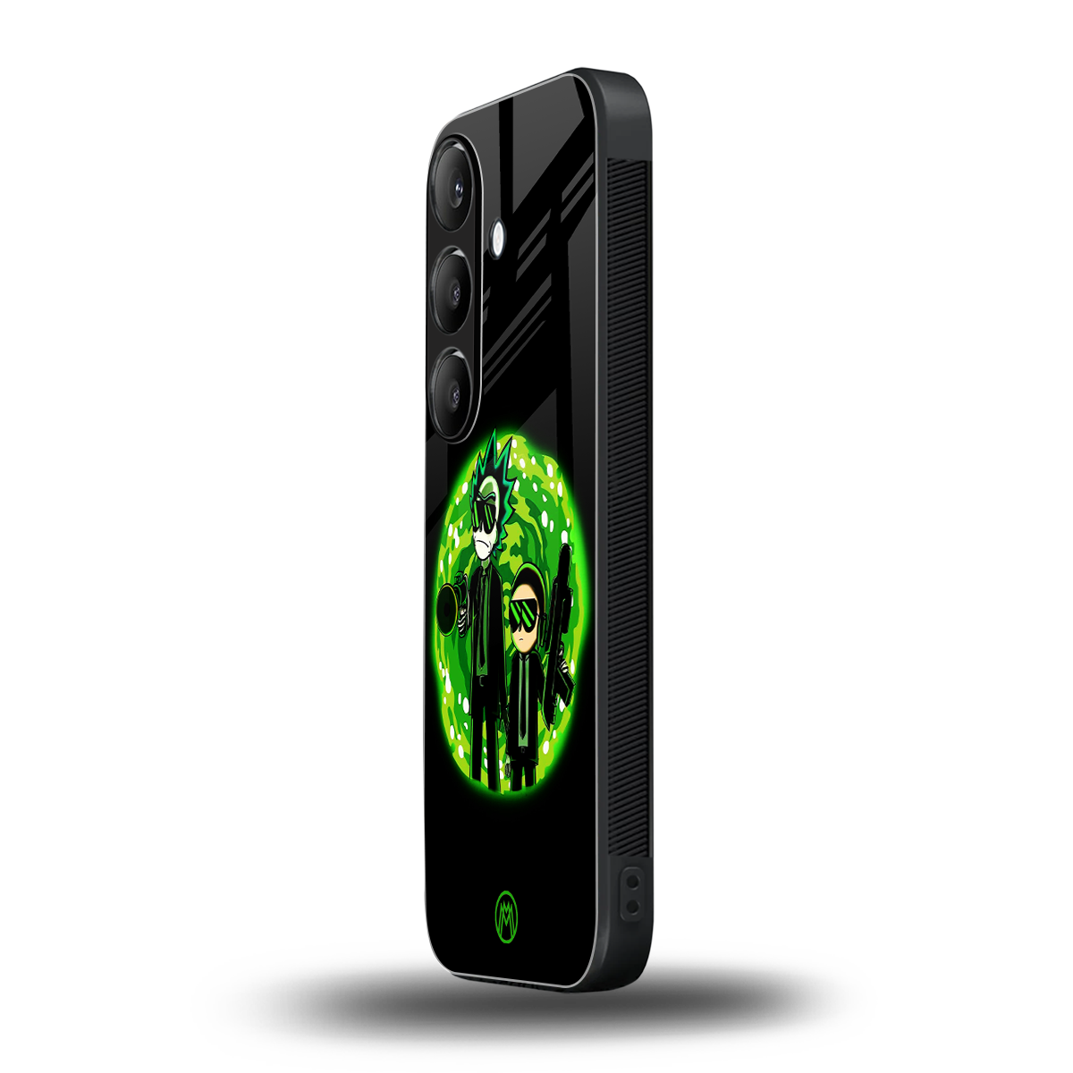 rick and morty schwifty back phone cover | glass case for samsung galaxy s24 fe