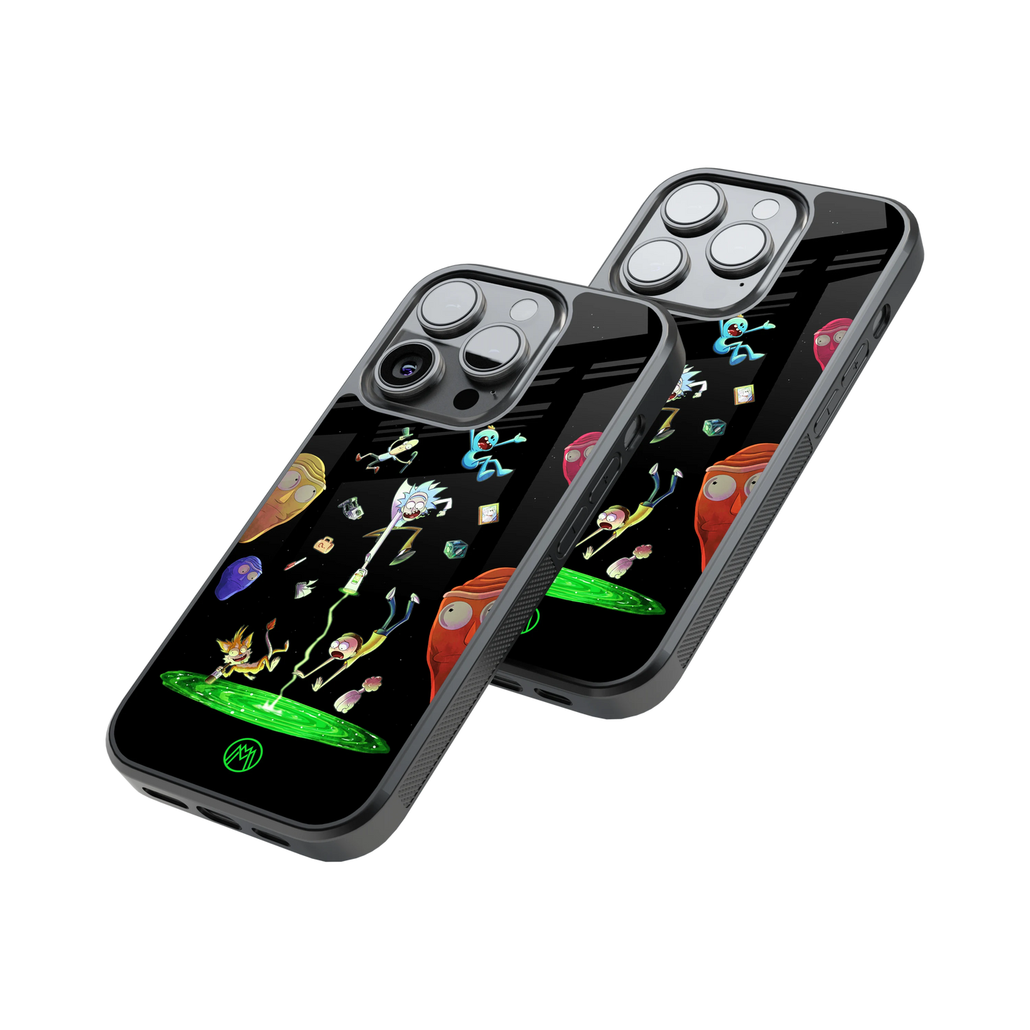 Protective Glass Back Phone Case Compatible with iPhone, Samsung, OnePlus, Pixel & More