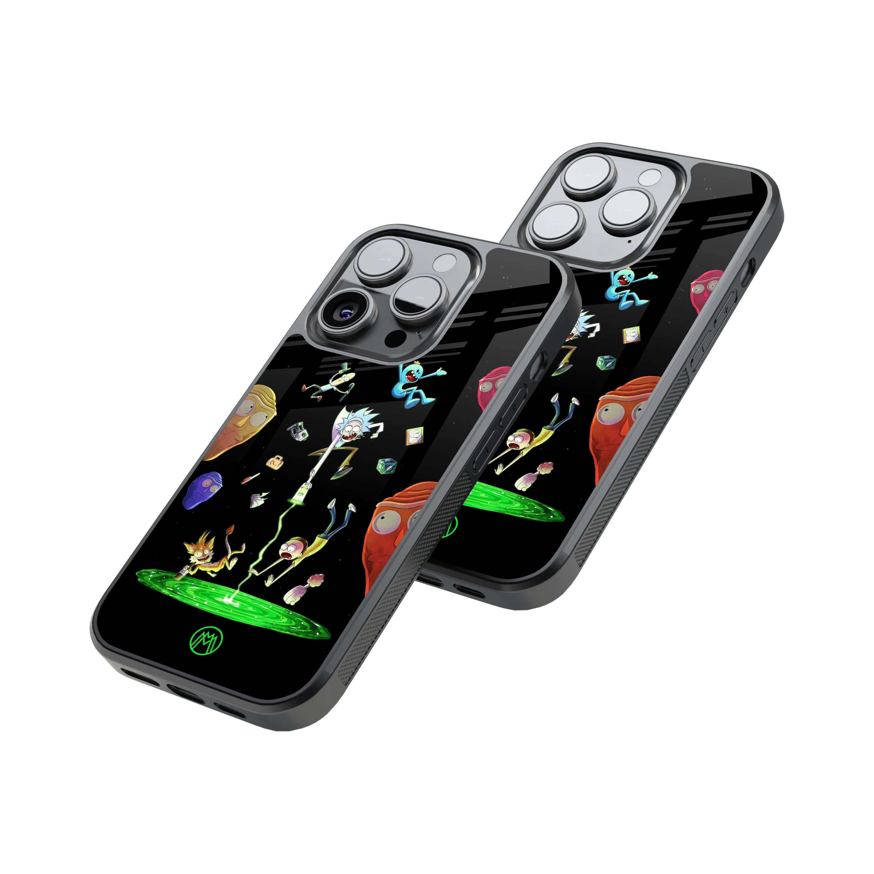 Protective Glass Back Phone Case Compatible with iPhone, Samsung, OnePlus, Pixel & More