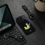 rick and morty fo aesthetic back phone cover | glass case for iphone 15