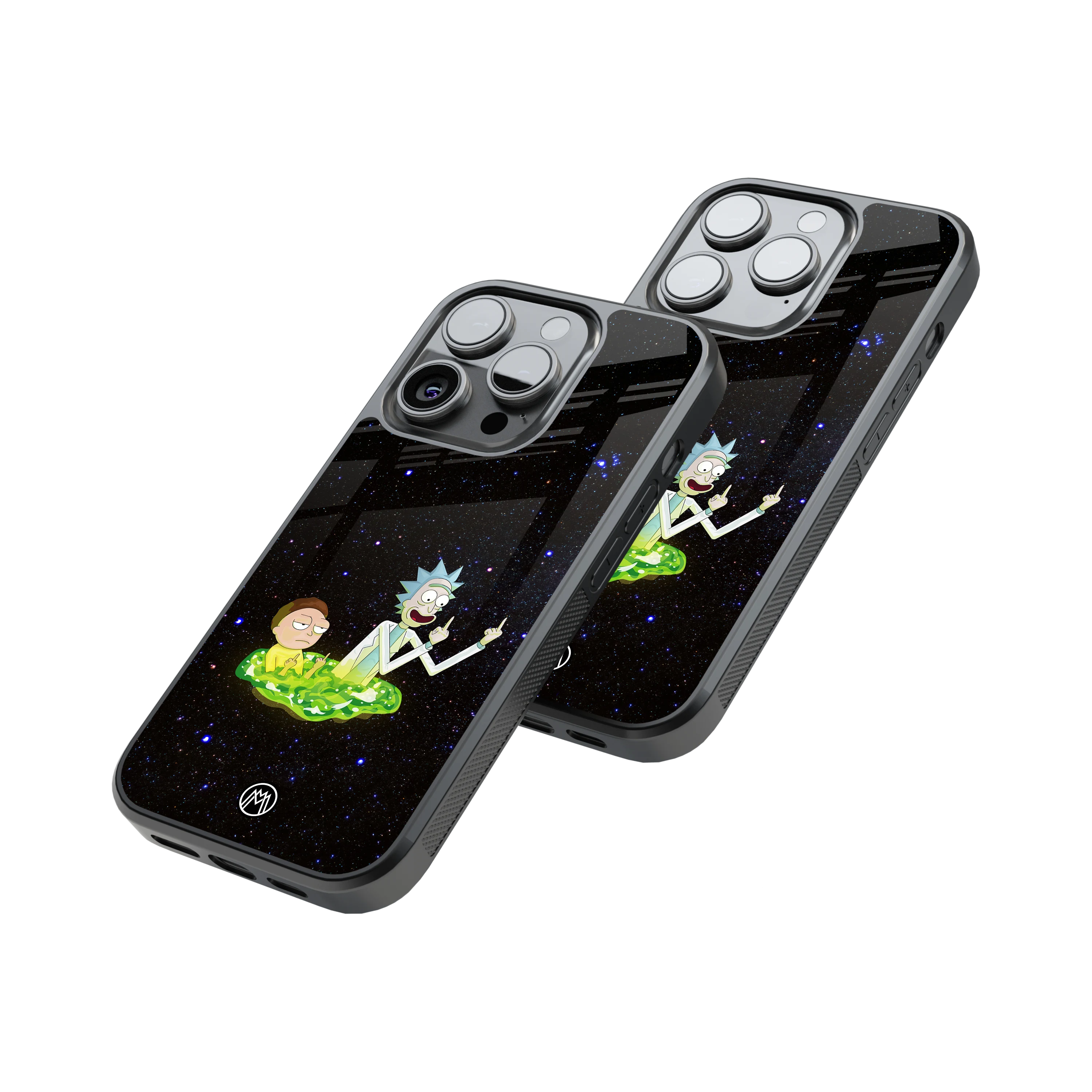 Protective Glass Back Phone Case Compatible with iPhone, Samsung, OnePlus, Pixel & More