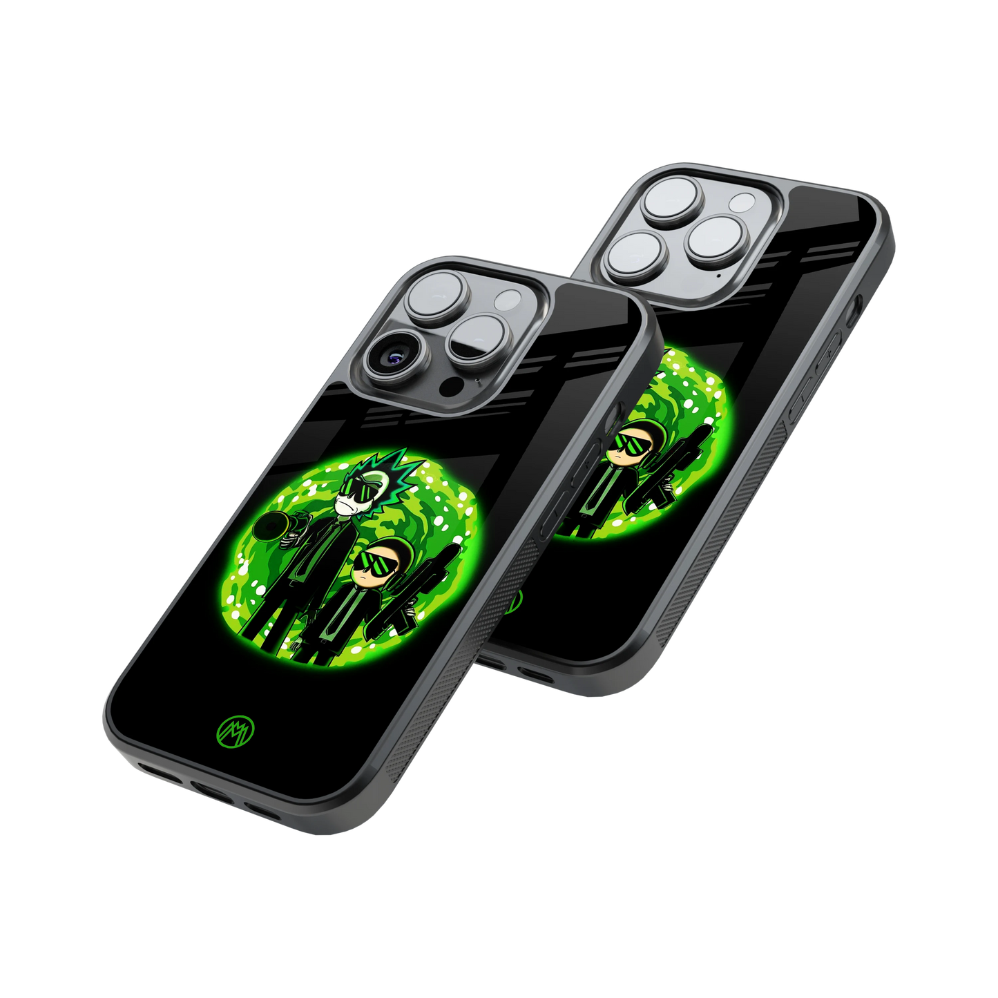 Protective Glass Back Phone Case Compatible with iPhone, Samsung, OnePlus, Pixel & More
