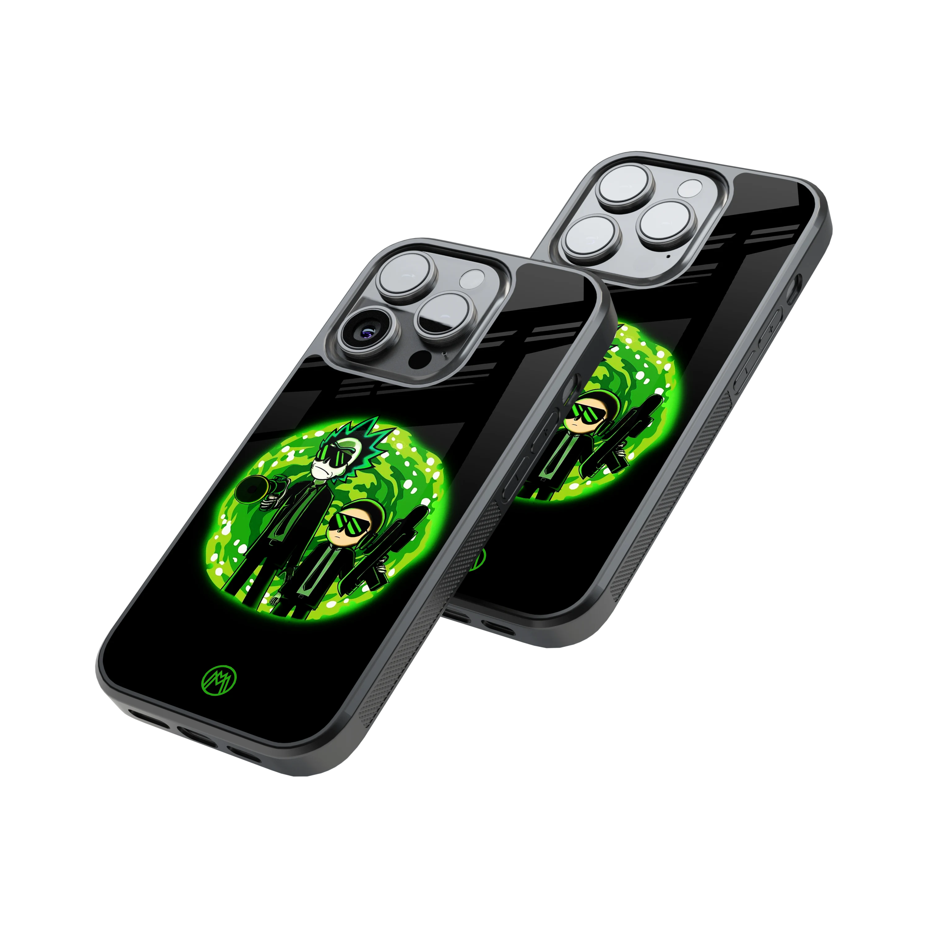 Protective Glass Back Phone Case Compatible with iPhone, Samsung, OnePlus, Pixel & More