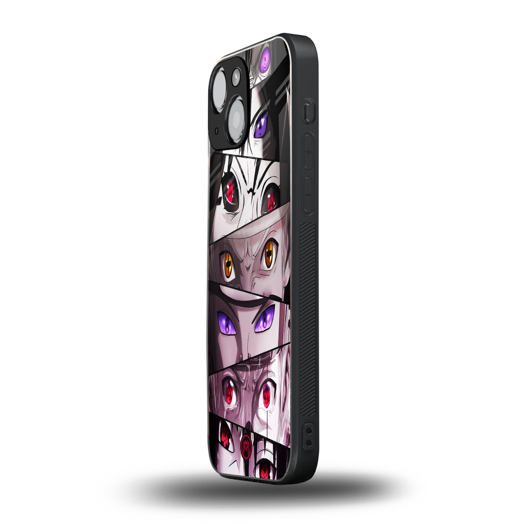 rinnegan back phone cover | glass case for iphone 13 mini