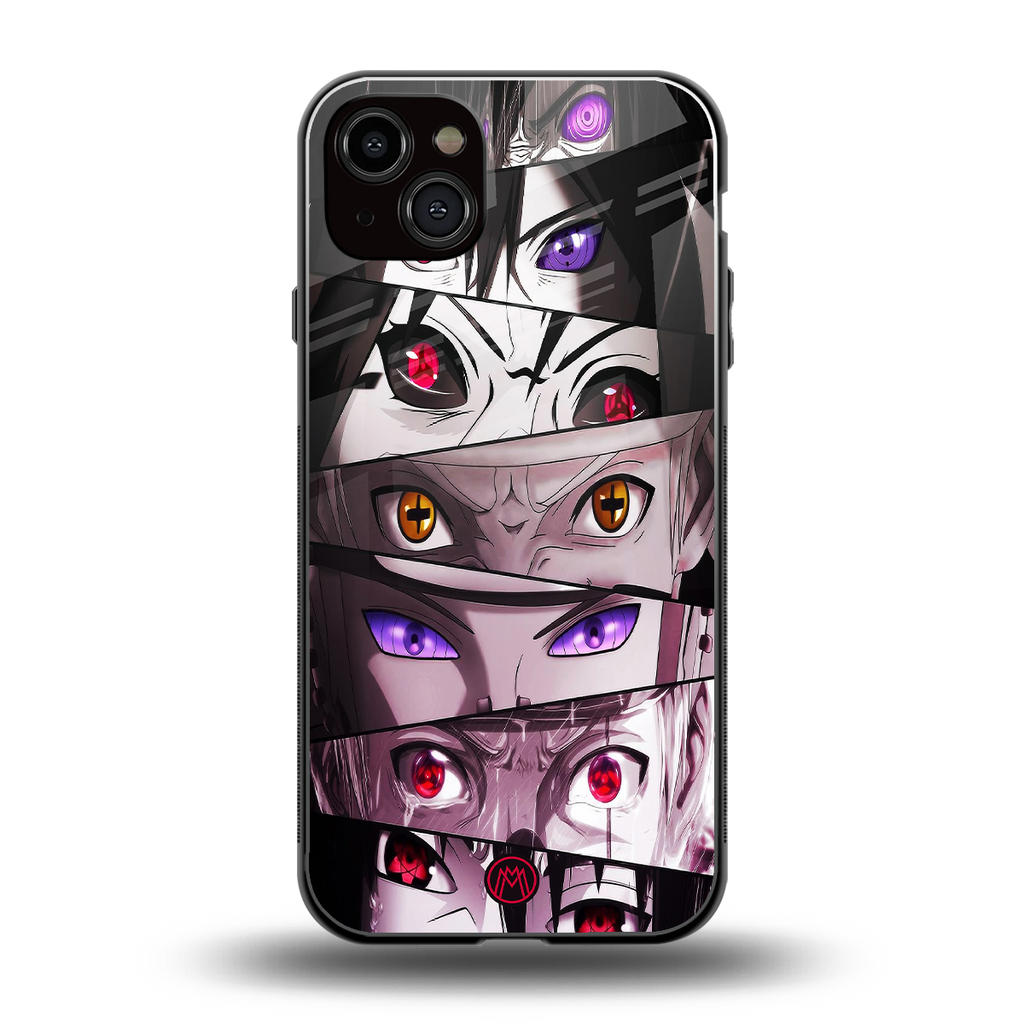 rinnegan back phone cover | glass case for iphone 15 plus