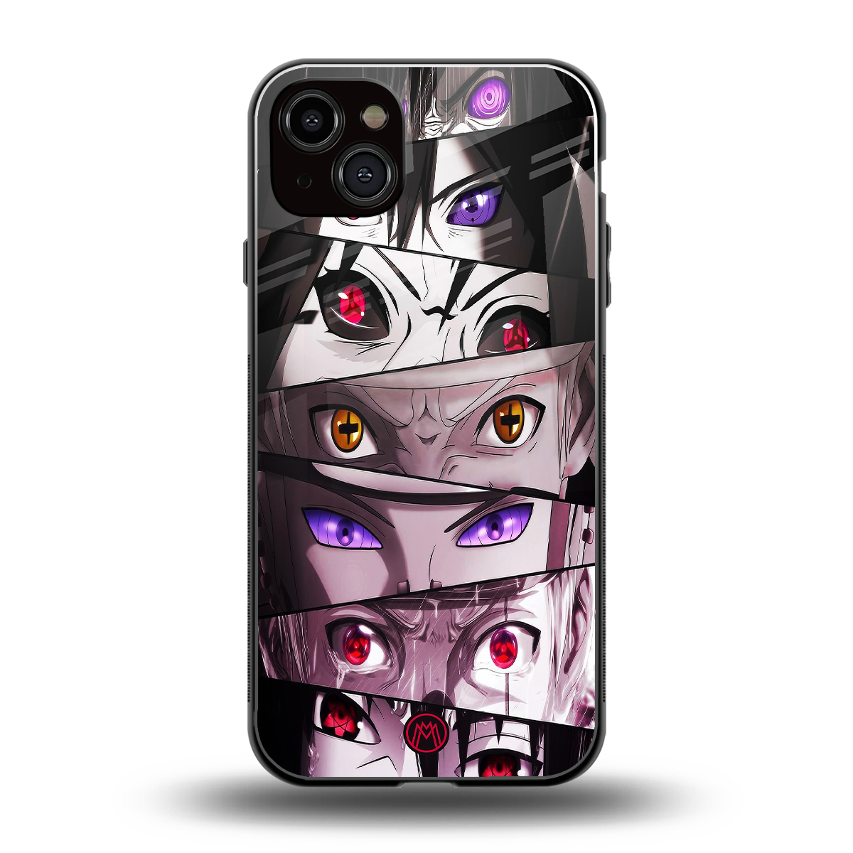 rinnegan back phone cover | glass case for iphone 15 plus