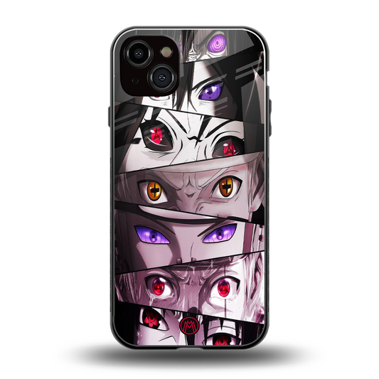 rinnegan back phone cover | glass case for iphone 14 plus
