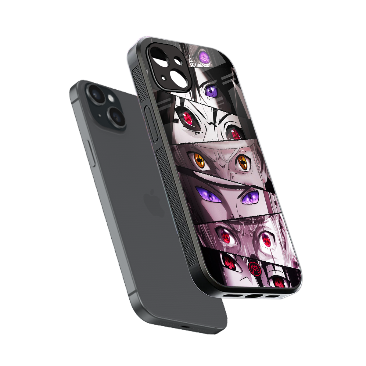 rinnegan back phone cover | glass case for iphone 15 plus